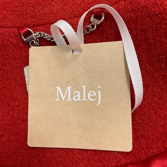 MALEJ TOMATO WOOL COAT WITH BELT - Picture 5 of 5